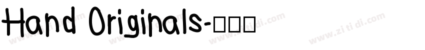 Hand Originals字体转换